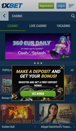 Baixe 1xbet slots